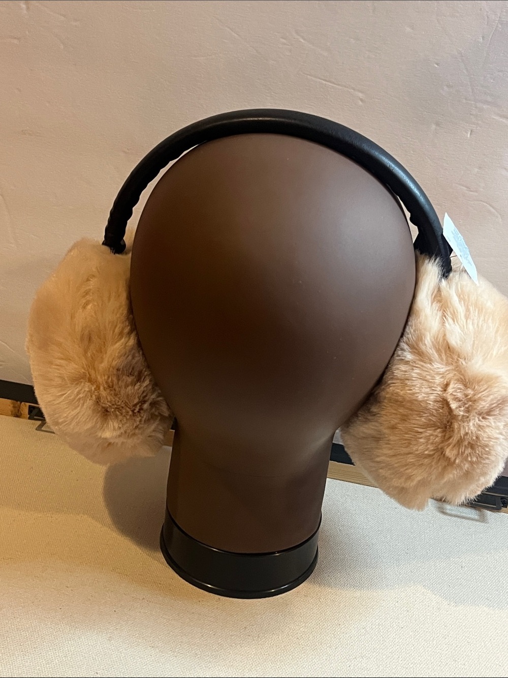 Red Or Beige Faux Fur Earmuffs Pick One - Picture 8 of 10